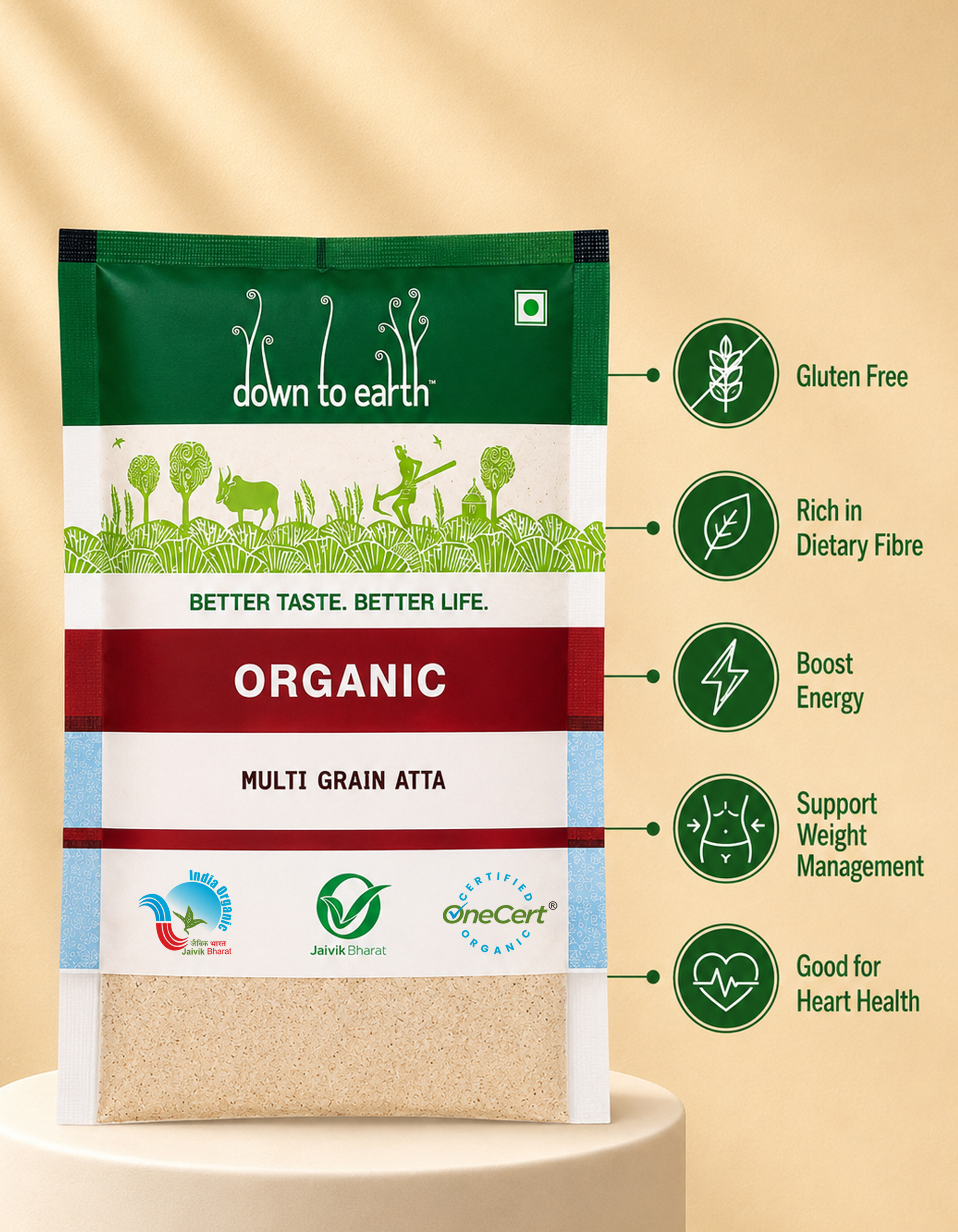 Organic Multigrain Atta