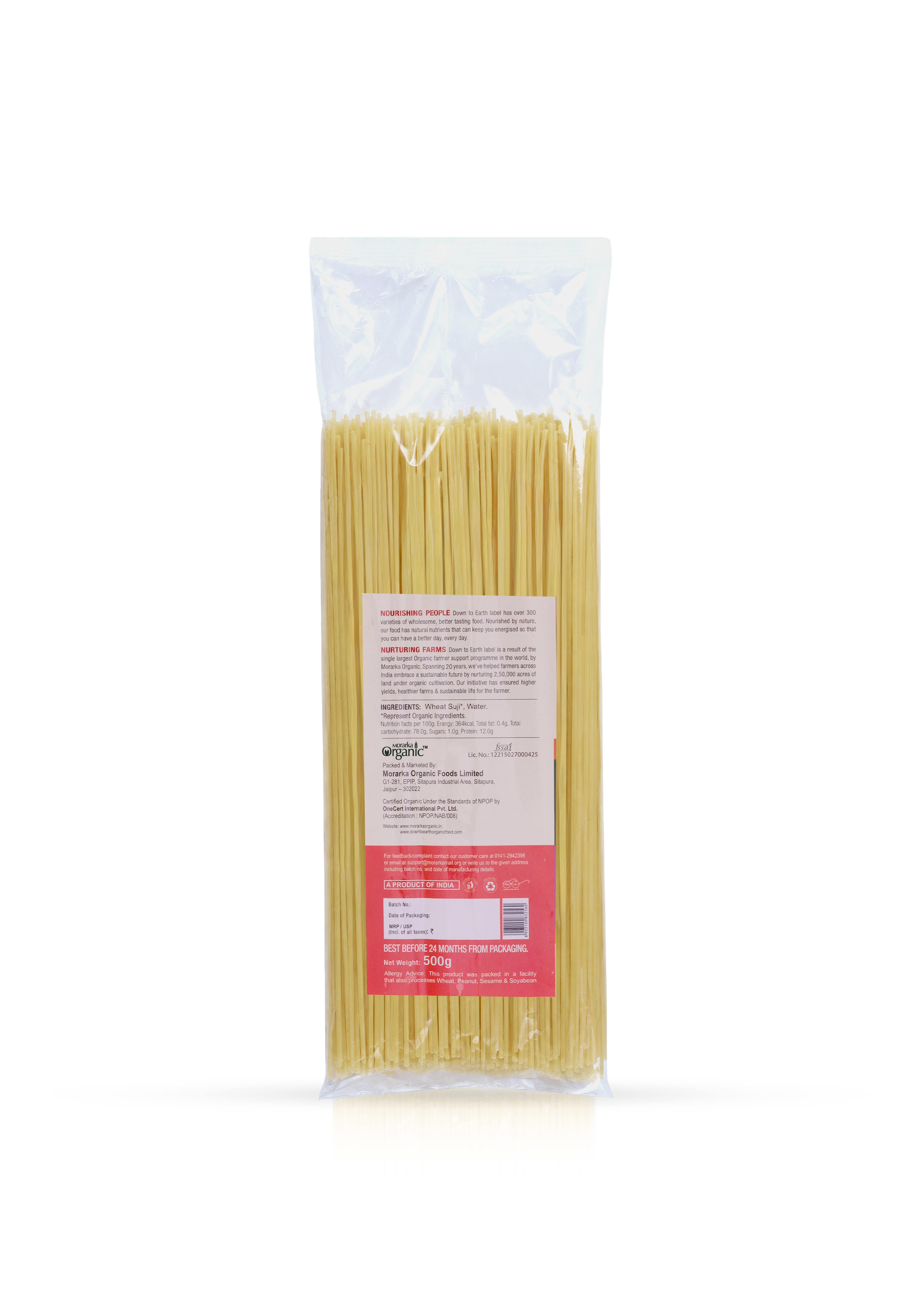 Organic Spaghetti Wheat Pasta