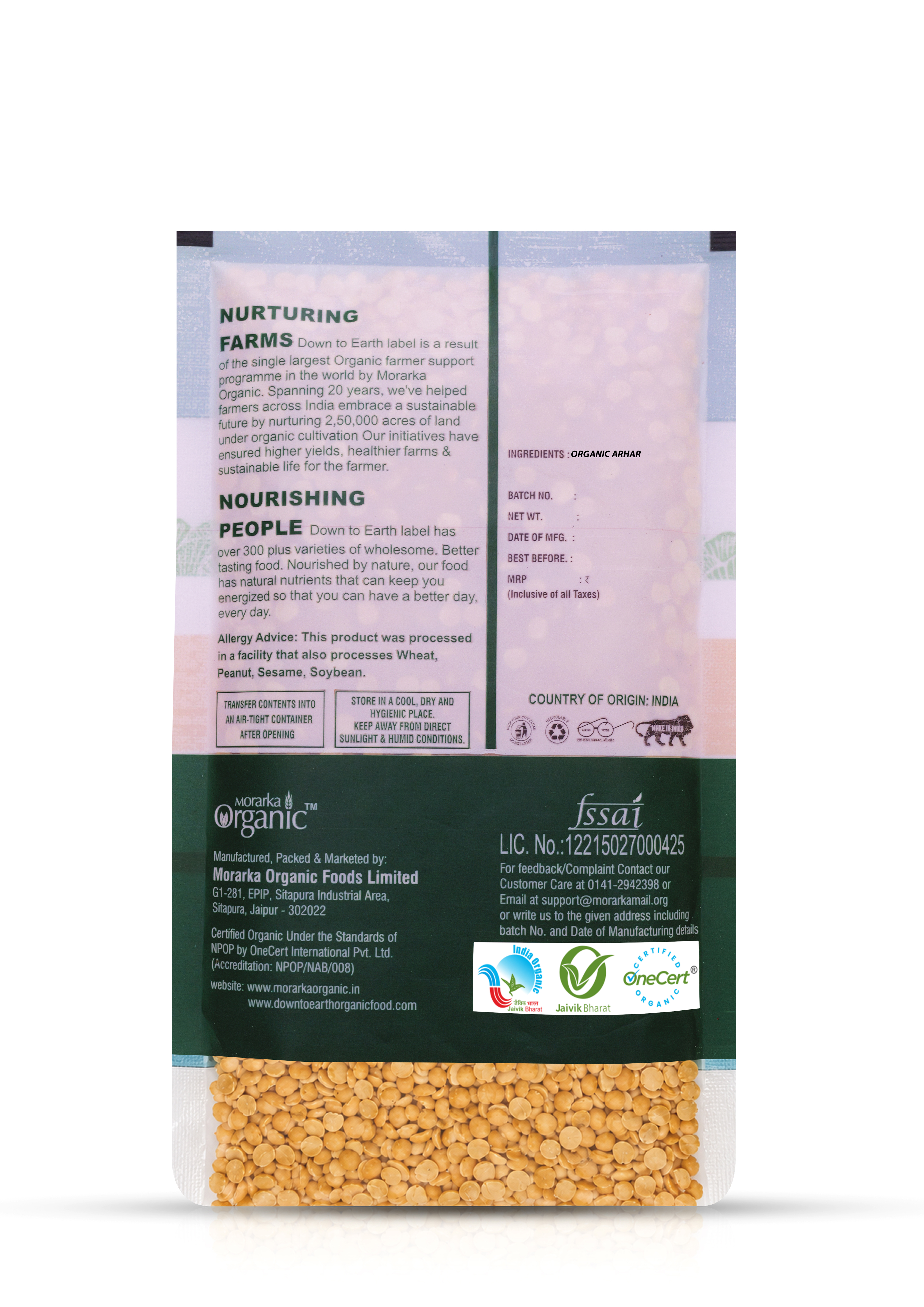 Organic Arhar Dal