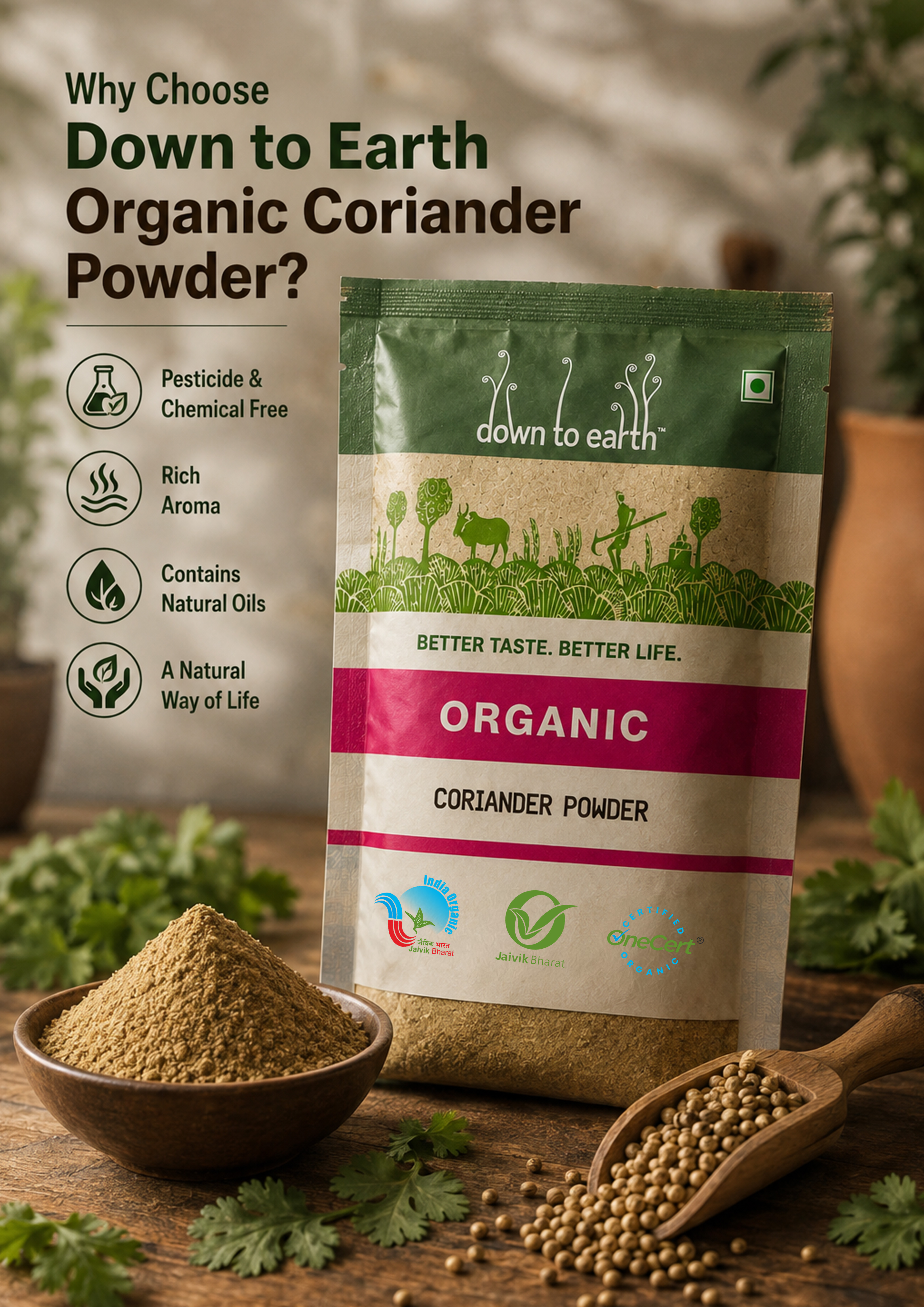 Organic Coriander Powder