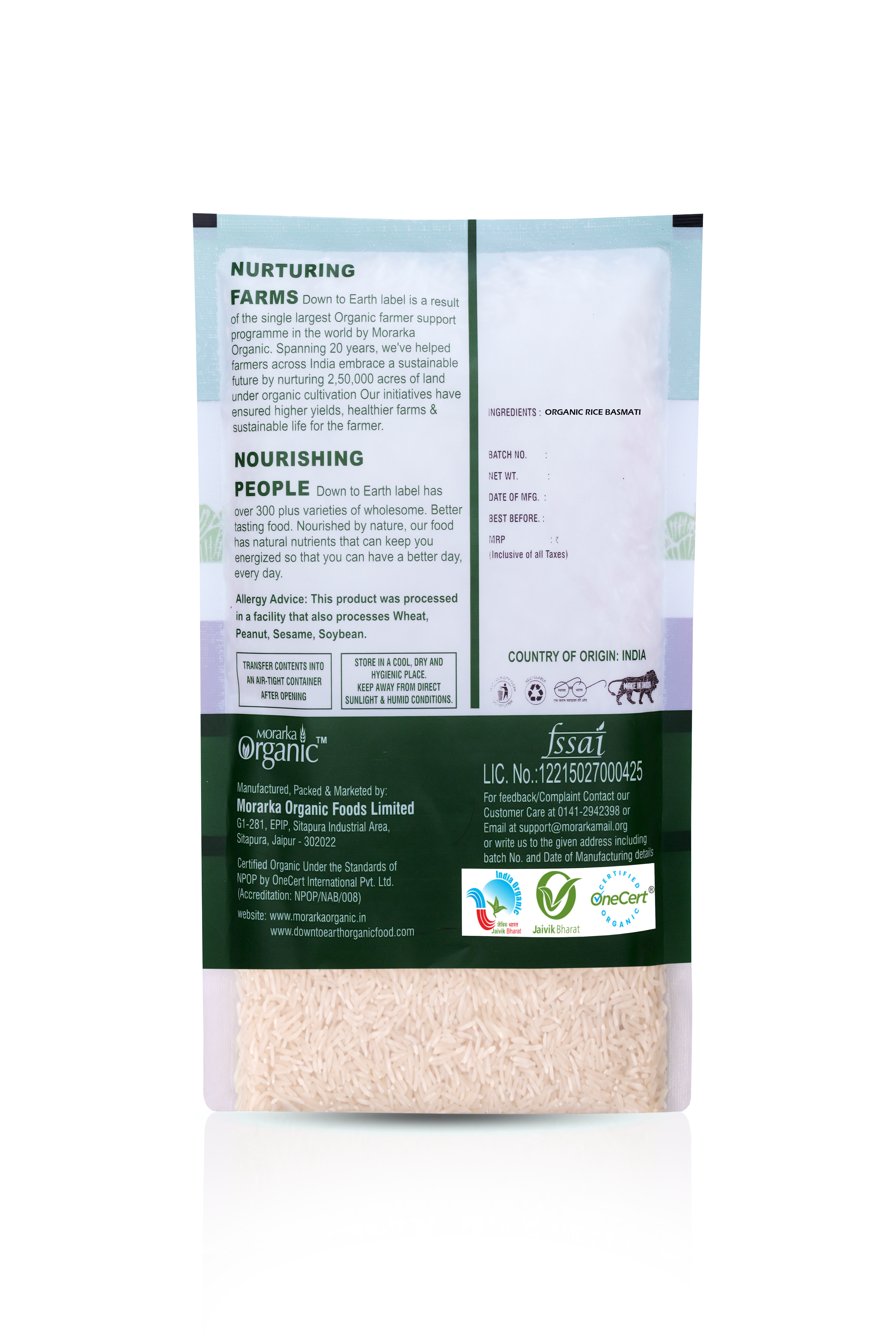 Organic Rice Basmati Superfine