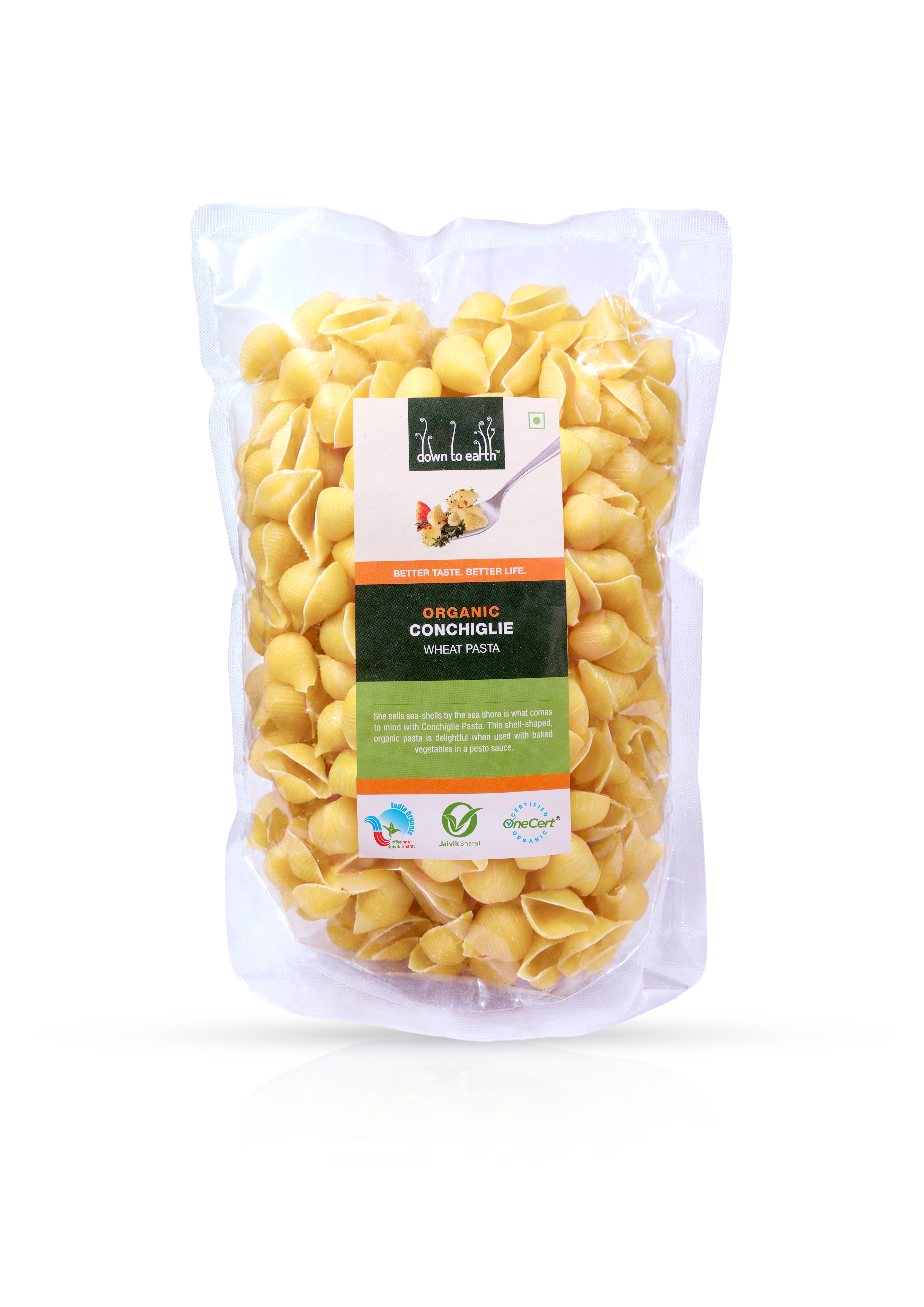 Organic Conchiglie Wheat Pasta