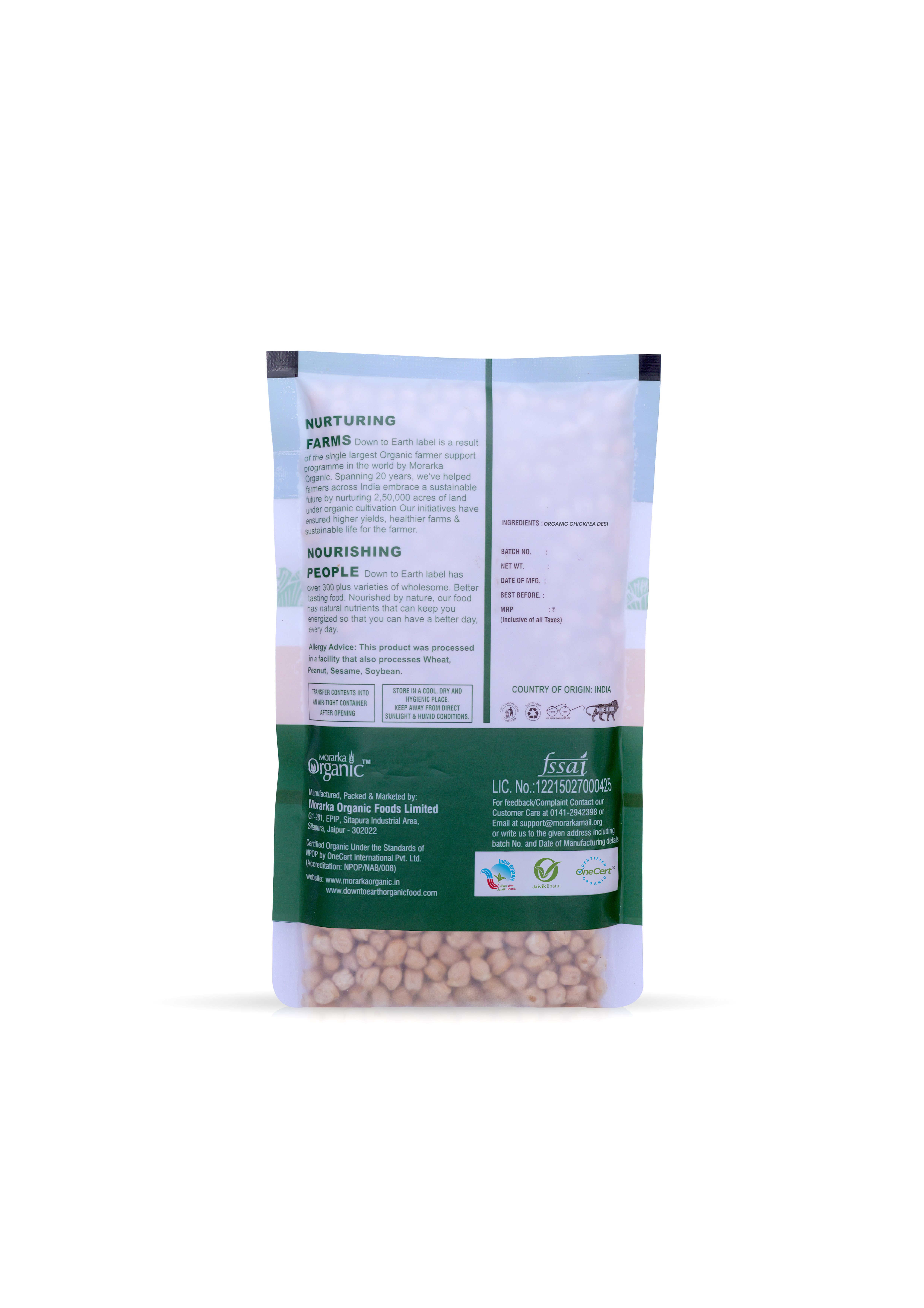 Organic Chickpea Deshi Small