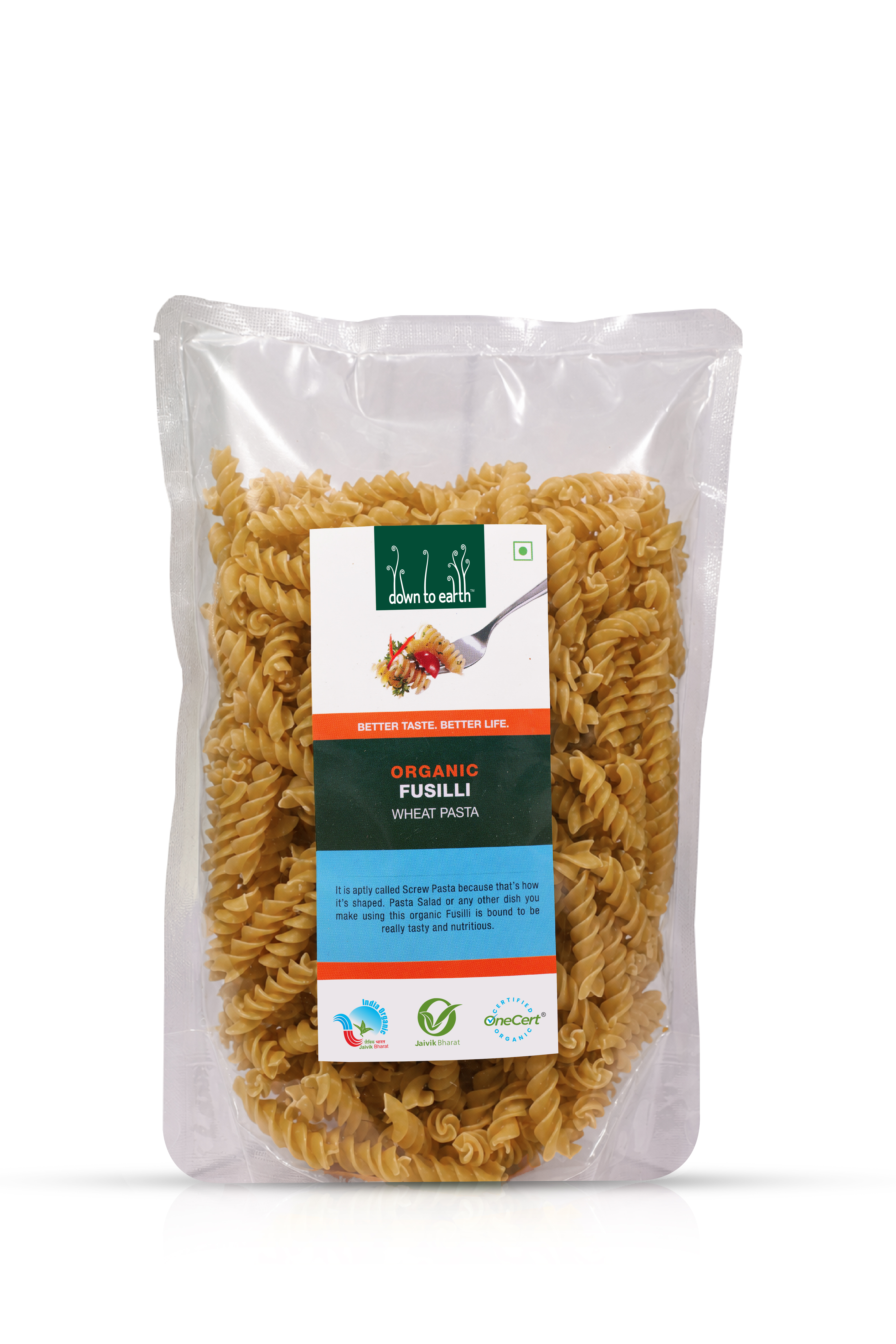 Organic Fusilli Wheat Pasta